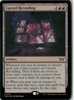 Cursed Recording 131 Foil NM MTG Duskmourn Magic - Image 1