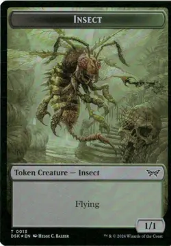 Insect (0013) // Spider Double-Sided Token Foil NM MTG Duskmourn Magic - Image 1