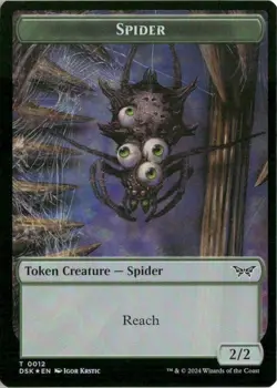 Insect (0013) // Spider Double-Sided Token Foil NM MTG Duskmourn Magic - Image 2