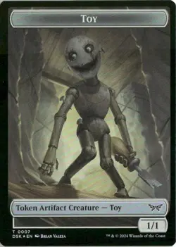 Toy // Spider Double-Sided Token 012 Foil NM MTG Duskmourn Magic - Image 2