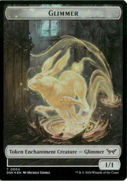 Glimmer // Gremlin Double-Sided Token 011 Foil NM MTG Duskmourn Magic - Image 2