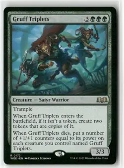 Gruff Triplets 172 Near Mint MTG Wilds of Eldraine Magic - Image 1