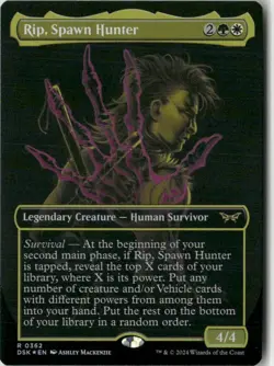 Rip, Spawn Hunter (Showcase) 362 Foil NM MTG Duskmourn Magic - Image 1