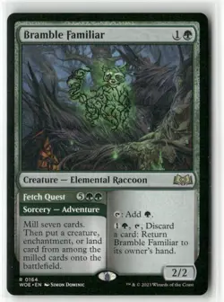 Bramble Familiar 164 Near Mint MTG Wilds of Eldraine Magic - Image 1