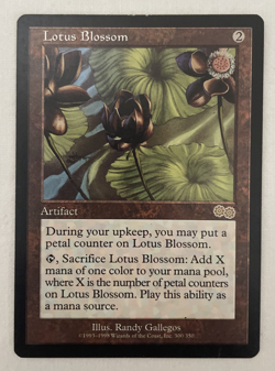 1x Lotus Blossom Urza's Saga MTG Magic the Gathering LP - Image 1