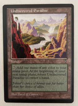 1x Undiscovered Paradise Visions MTG Magic the Gathering LP/NM - Image 1