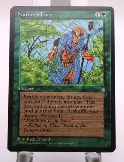 MTG Nature's Lore Ice Age Regular NM - Image 1