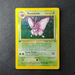 Pokemon TCG Venomoth Jungle 13/64 1st Edition Holo Rare LP+ - Image 1