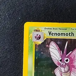 Pokemon TCG Venomoth Jungle 13/64 1st Edition Holo Rare LP+ - Image 2