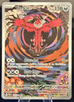 Yveltal 205/182 Scarlet & Violet: Paradox Rift Holo NM Pokemon - Image 1