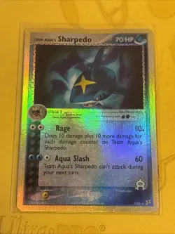 Pokemon TCG Vintage 2004 Team Aqua's Sharpedo 5/95 Reverse Holo CLEAN 🔥 🔥 - Image 1