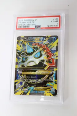 Pokemon TCG: XY BREAKThrough - M Mega Glalie EX (Full Art) 156/162 [PSA 6] EX-MT - Image 1