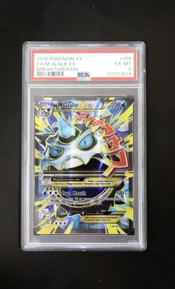 Pokemon TCG: XY BREAKThrough - M Mega Glalie EX (Full Art) 156/162 [PSA 6] EX-MT - Image 2