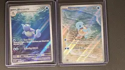 151 Pokemon TCG Squirtle and Wartortle English Set of 2 Near Mint - Image 1