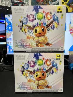 Pokemon Prismatic Evolutions Elite Trainer Box Factory Sealed 2x ETBs LOT OF 2 - Image 1