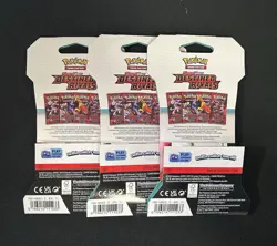 3 Scarlet & Violet Destined Rivals Booster Packs OPENED & EMPTY Pokemon Artwork - Image 2