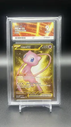 Pokemon TCG - 151 - Mew ex - Hyper Rare - 205/165 Graded ACE 9 - Image 1