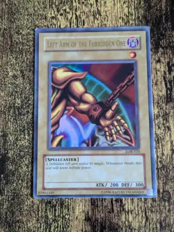 Yugioh Left Arm of the Forbidden One LOB-123 Original Unlimited - Image 1