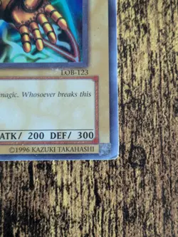 Yugioh Left Arm of the Forbidden One LOB-123 Original Unlimited - Image 2