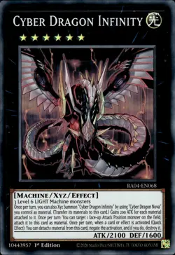 Cyber Dragon Infinity - Super Rare 1st Edition RA04-EN068 - NM - YuGiOh - Image 1