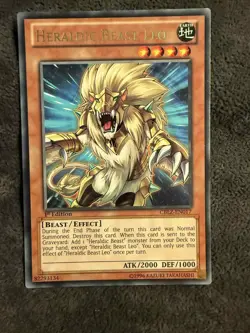 CBLZ-EN017 Heraldic Beast Leo Rare Yugioh 1st - Image 1