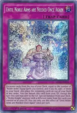 Yu-Gi-Oh Until Noble Arma Are Needed Once Again MP19-EN225 Secret Rare 1ST ED - Image 1