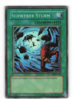 Yugioh SCHWERER STURM , mrd-g142 Super Rare deutsch Excellent - Image 1