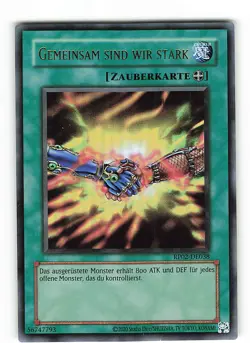 Yugioh GEMEINSAM SIND WIR STARK , rp02-de038 Ultra Rare deutsch Near Mint - Image 1