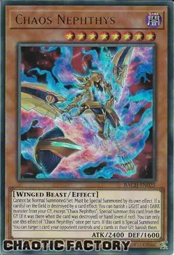 YUGIOH BACH-EN025 Chaos Nephthys Ultra Rare 1st Edition NM - Image 1