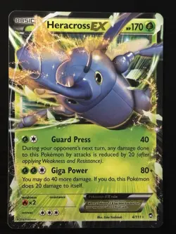 Heracross (4/111) - XY Furious Fists - Holo Pokemon Card HP - Image 1