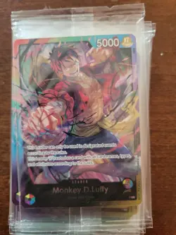 One Piece - Promo! Sealed Single Card - PL Monkey D Luffy, Sealed! - Image 1