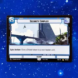 Security Complex Scarif Rare BASE Star Wars Unlimited SWU Card SOR 019 Vigilance - Image 1