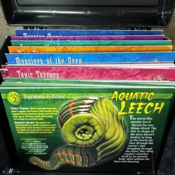 Weird & Wild Creatures Box Set Large & Small Trading Cards Monsters With Case - Image 3