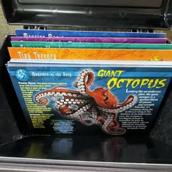 Weird & Wild Creatures Box Set Large & Small Trading Cards Monsters With Case - Image 4