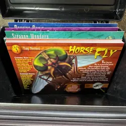 Weird & Wild Creatures Box Set Large & Small Trading Cards Monsters With Case - Image 5