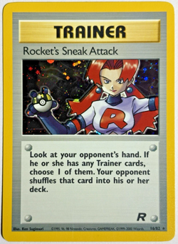 Pokemon TCG Rocket's Sneak Attack Rare Holo Card #16/82 Team Rocket - Image 1