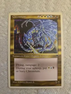 Magic the Gathering Chronicles Chromium Card MTG LP - Image 1