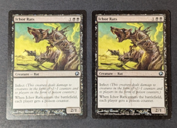 MTG Card - 2x Ichor Rats - Scars of Mirrodin - LP - Black - Magic The Gathering - Image 1
