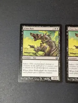 MTG Card - 2x Ichor Rats - Scars of Mirrodin - LP - Black - Magic The Gathering - Image 3