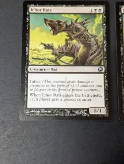 MTG Card - 2x Ichor Rats - Scars of Mirrodin - LP - Black - Magic The Gathering - Image 5