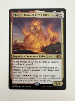 Phlage Titan of Fire’s Fury MTG Magic the Gathering Card NM Near Mint MH3 - Image 1