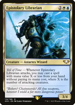 Magic the Gathering MTG - Epistolary Librarian - Warhammer 40,000 - NM - Image 1