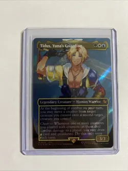 Tidus, Yuna's Guardian (Borderless) (Surge Foil) Commander: Final Fantasy NM - Image 1