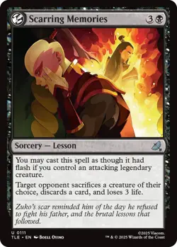 1x (TLE) Scarring Memories - Foil MTG Avatar: The Last Airbender Eternal NM Magi - Image 1