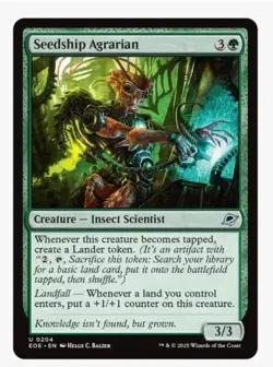 Seedship Agrarian | EOE | MTG New 2025 | EDH Landfall Ramp | NM-MINT - Image 1