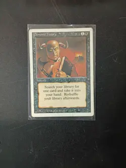 Magic the Gathering Revised Edition Demonic Tutor Sorcery Light Play Condition - Image 1