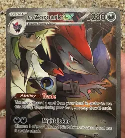 N's Zoroark ex - 185/159 - Pokemon Journey Together Special Illustration Rare NM - Image 4
