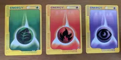 Fire Grass & Psychic Energy 161 162 164/165 - Expedition Base Set - Pokemon VLP - Image 1