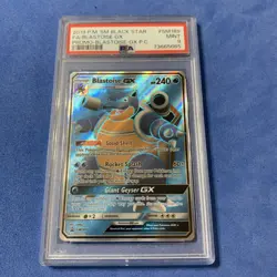 Pokemon TCG 2019 P.M. SM Black Star PSA 9 FA/blastoise Gx Promo-P.C - Image 1