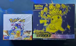 Pokemon TCG Surging Sparks Bundle Pokemon Center ETB + Booster Box New/Sealed - Image 1